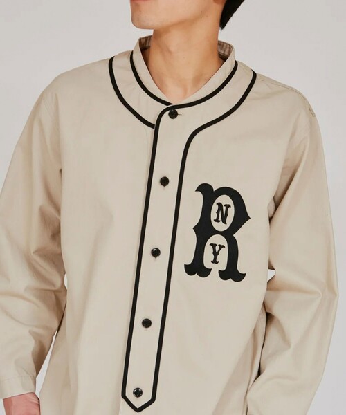 Champion（チャンピオン）の「【Champion/チャンピオン】BASEBALL SHIRT ベースボールシャツ（シャツ/ブラウス・メンズ・グリーン/ネイビー/ベージュ・M/L）」の17枚目の写真