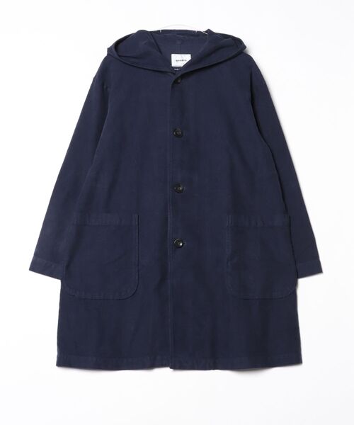 quadro（クオドロ）の「リクライドクロスパーカーコート（その他アウター・メンズ・グレー/ネイビー・MEDIUM）」の2枚目の写真