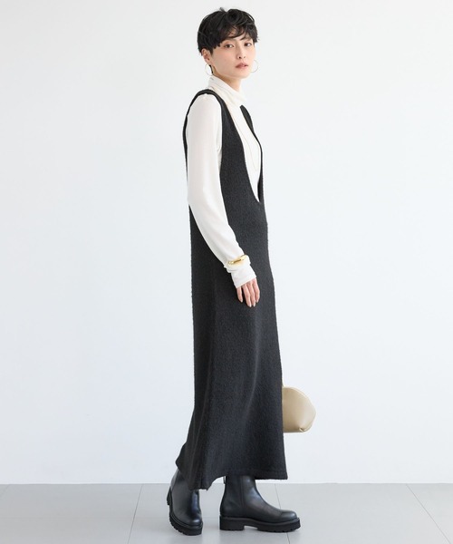 BARNYARDSTORM（バンヤードストーム）の「BARNYARDSTORM / 2WAYシャギーニットワンピ（ワンピース・レディース・チャコール/ブラック・FREE）」の7枚目の写真