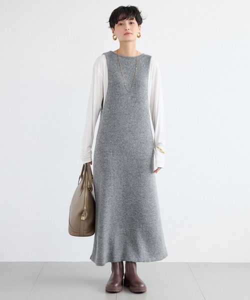 BARNYARDSTORM（バンヤードストーム）の「BARNYARDSTORM / 2WAYシャギーニットワンピ（ワンピース・レディース・チャコール/ブラック・FREE）」の11枚目の写真