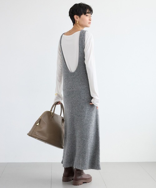 BARNYARDSTORM（バンヤードストーム）の「BARNYARDSTORM / 2WAYシャギーニットワンピ（ワンピース・レディース・チャコール/ブラック・FREE）」の18枚目の写真