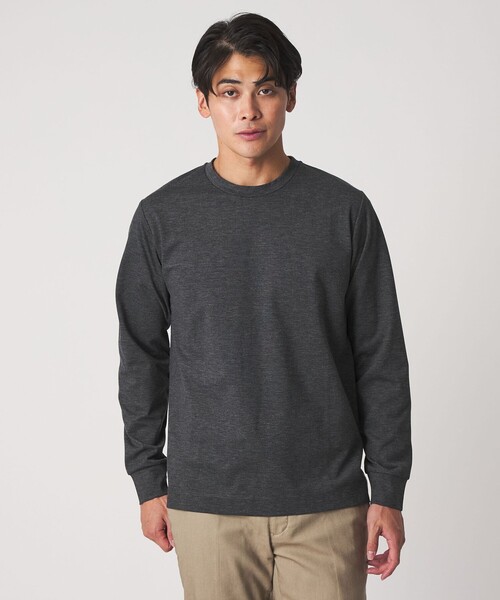 A DAY IN THE LIFE UNITED ARROWS(アデイインザライフユナイテッドアローズ)の「メランジ ポンチ クルーネックカットソー<A DAY IN THE LIFE>(Tシャツ/カットソー・メンズ・ベージュ/ロイヤルブルー/ダークグレー・M/L/S)」の4枚目の写真