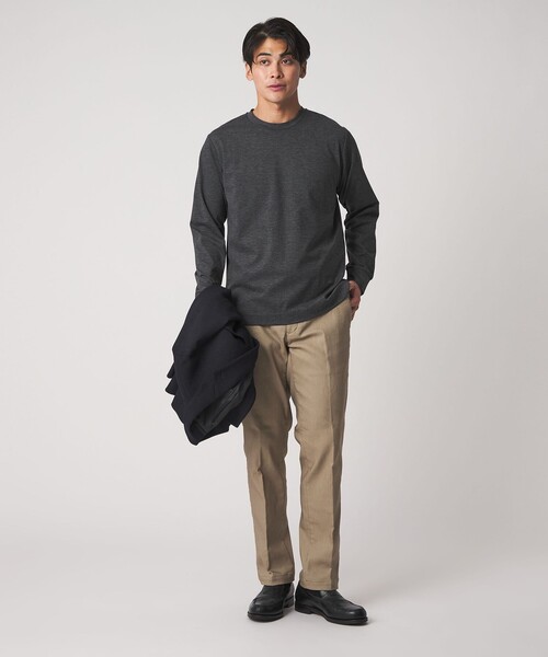 A DAY IN THE LIFE UNITED ARROWS(アデイインザライフユナイテッドアローズ)の「メランジ ポンチ クルーネックカットソー<A DAY IN THE LIFE>(Tシャツ/カットソー・メンズ・ベージュ/ロイヤルブルー/ダークグレー・M/L/S)」の5枚目の写真