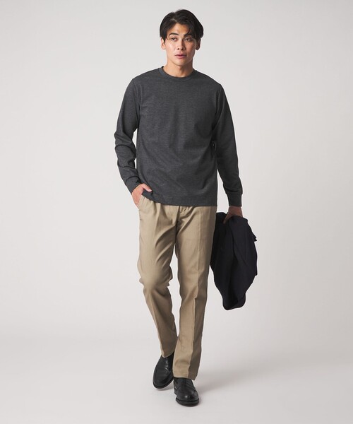 A DAY IN THE LIFE UNITED ARROWS(アデイインザライフユナイテッドアローズ)の「メランジ ポンチ クルーネックカットソー<A DAY IN THE LIFE>(Tシャツ/カットソー・メンズ・ベージュ/ロイヤルブルー/ダークグレー・M/L/S)」の6枚目の写真