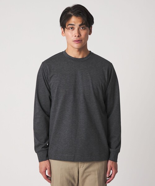 A DAY IN THE LIFE UNITED ARROWS(アデイインザライフユナイテッドアローズ)の「メランジ ポンチ クルーネックカットソー<A DAY IN THE LIFE>(Tシャツ/カットソー・メンズ・ベージュ/ロイヤルブルー/ダークグレー・M/L/S)」の7枚目の写真