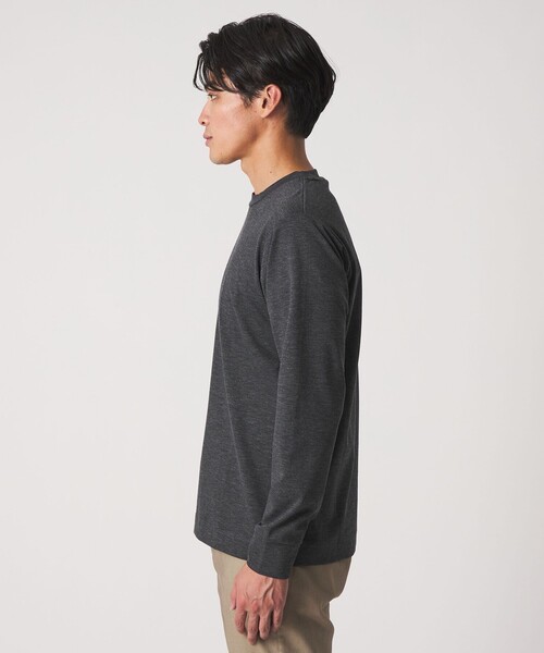 A DAY IN THE LIFE UNITED ARROWS(アデイインザライフユナイテッドアローズ)の「メランジ ポンチ クルーネックカットソー<A DAY IN THE LIFE>(Tシャツ/カットソー・メンズ・ベージュ/ロイヤルブルー/ダークグレー・M/L/S)」の8枚目の写真