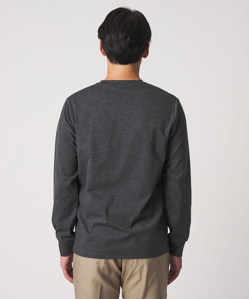 A DAY IN THE LIFE UNITED ARROWS(アデイインザライフユナイテッドアローズ)の「メランジ ポンチ クルーネックカットソー<A DAY IN THE LIFE>(Tシャツ/カットソー・メンズ・ベージュ/ロイヤルブルー/ダークグレー・M/L/S)」の9枚目の写真