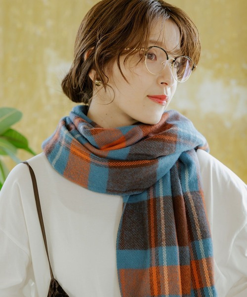 studio CLIP（スタディオクリップ）の「静電気軽減ストール（ストール/ショール・レディース・ブルー/オレンジ/ベージュ/ピンク・FREE）」の3枚目の写真