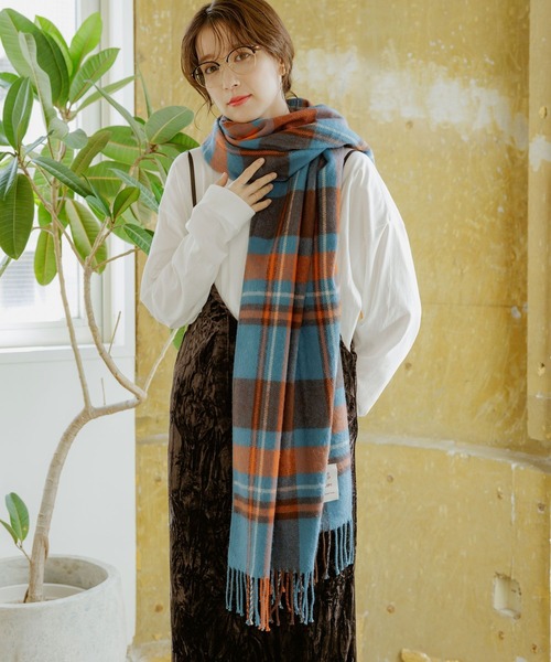 studio CLIP（スタディオクリップ）の「静電気軽減ストール（ストール/ショール・レディース・ブルー/オレンジ/ベージュ/ピンク・FREE）」の20枚目の写真