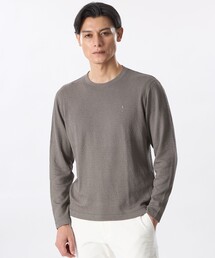 EPOCA UOMO（エポカウォモ）の「クラッシュヘリンボーンブリスターカットソー（Tシャツ/カットソー）」