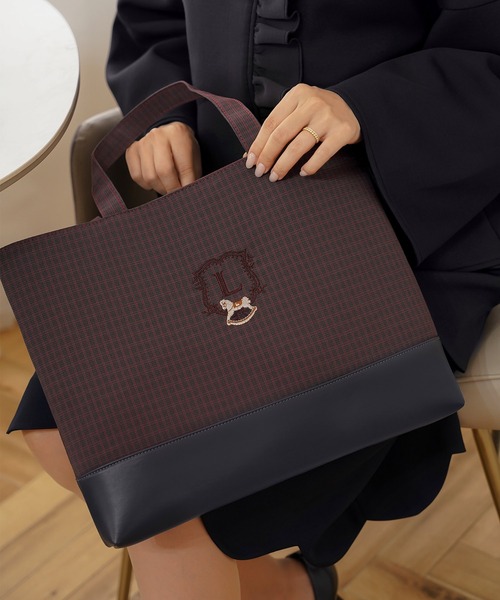 木馬 エンブレム トート バッグ & ポーチ le reve vaniller（トート
