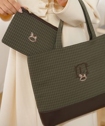 le reve vaniller（ル レーヴ ヴァニレ）の「木馬 エンブレム トート バッグ & ポーチ le reve vaniller（トートバッグ）」