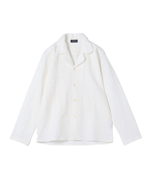 jupe by jackie(ジュップバイジャッキー)の「JUPE BY JACKIE オープンカラーシャツ(シャツ/ブラウス・メンズ・ホワイト・M)」の1枚目の写真