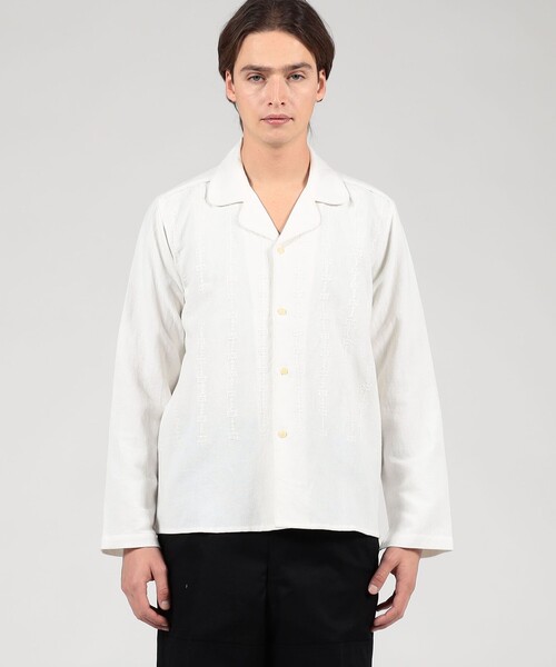 jupe by jackie(ジュップバイジャッキー)の「JUPE BY JACKIE オープンカラーシャツ(シャツ/ブラウス・メンズ・ホワイト・M)」の3枚目の写真