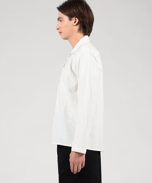 jupe by jackie(ジュップバイジャッキー)の「JUPE BY JACKIE オープンカラーシャツ(シャツ/ブラウス・メンズ・ホワイト・M)」の4枚目の写真