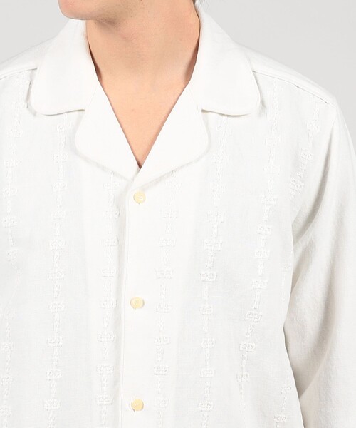 jupe by jackie(ジュップバイジャッキー)の「JUPE BY JACKIE オープンカラーシャツ(シャツ/ブラウス・メンズ・ホワイト・M)」の6枚目の写真