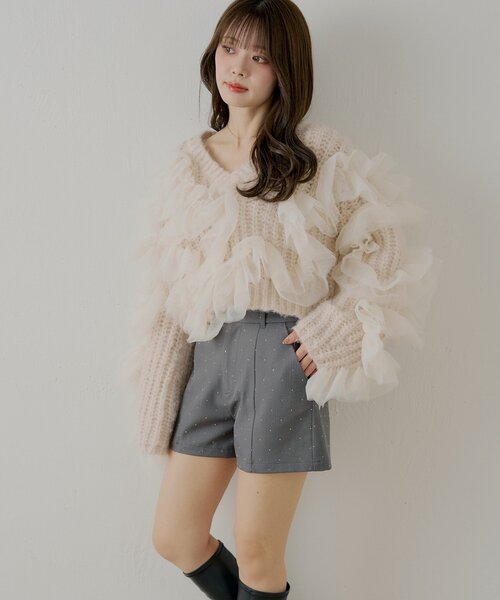 ラインストーンショートパンツ（その他パンツ）｜Chico（チコ）の