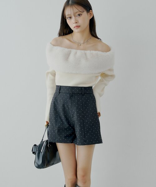 その他 chiko ラインストーンショートパンツ（その他パンツ）｜Chico（チコ）の