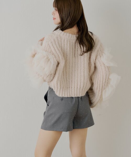 Chico(チコ)の「ラインストーンショートパンツ(その他パンツ・レディース・グレー/ブラウン/ブラック・FREE)」の10枚目の写真