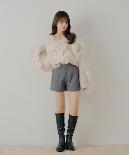 ラインストーンショートパンツ（その他パンツ）｜Chico（チコ）の