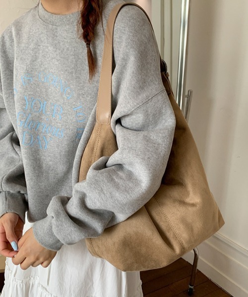 Teem Store(チームストア)の「【A4対応】太ベルトワンハンドルスエードショルダーバッグ(ショルダーバッグ・レディース・ブラウン/イエロー/ベージュ・F)」の10枚目の写真