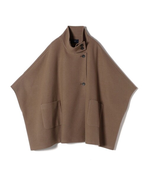 SHIPS Colors:〈手洗い可能〉ジャージー メルトン ポンチョ