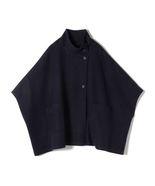 SHIPS Colors:〈手洗い可能〉ジャージー メルトン ポンチョ