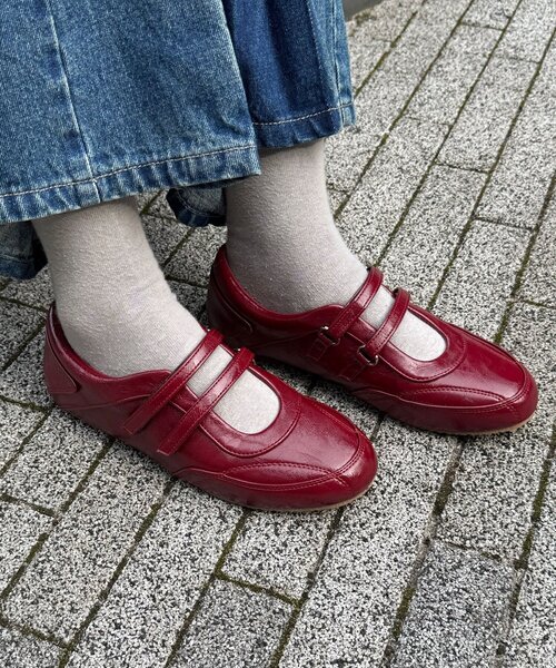 CIAOPANIC(チャオパニック)の「メリージェーンスニーカー(スニーカー・レディース・ブラウン/レッド・SMALL/MEDIUM/LARGE)」の12枚目の写真