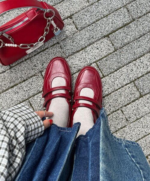 CIAOPANIC(チャオパニック)の「メリージェーンスニーカー(スニーカー・レディース・ブラウン/レッド・SMALL/MEDIUM/LARGE)」の13枚目の写真