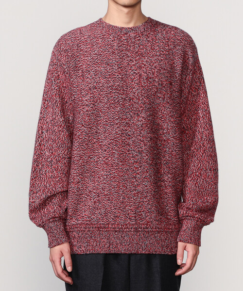 Coohem（コーヘン）の「COOHEM | カラーミックス クルーネックニットプルオーバー MEN（ニット/セーター・メンズ・レッド系その他・L/XL）」の7枚目の写真