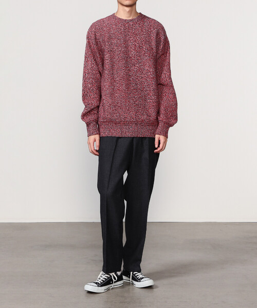 Coohem（コーヘン）の「COOHEM | カラーミックス クルーネックニットプルオーバー MEN（ニット/セーター・メンズ・レッド系その他・L/XL）」の11枚目の写真