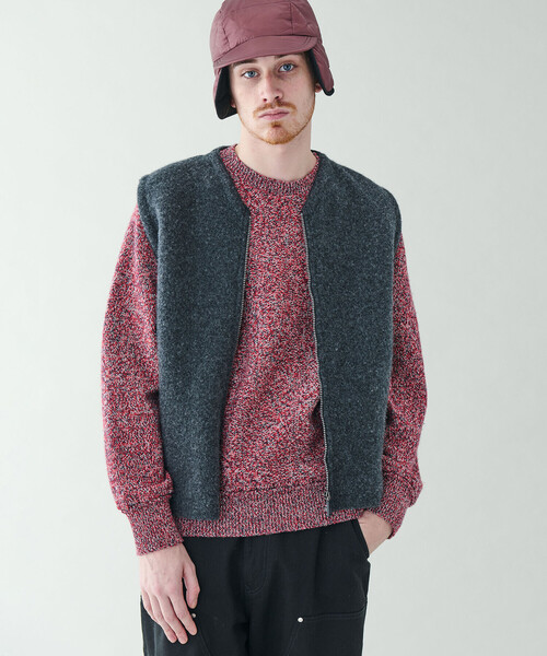 Coohem（コーヘン）の「COOHEM | カラーミックス クルーネックニットプルオーバー MEN（ニット/セーター・メンズ・レッド系その他・L/XL）」の12枚目の写真