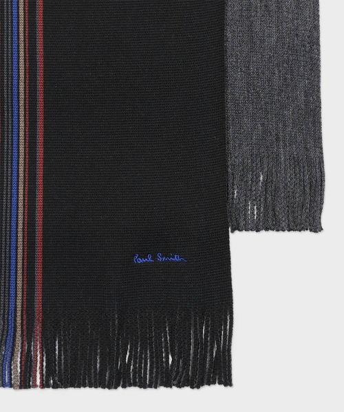 ハーフストライプ ラッセル マフラー【250421 RS】（マフラー）｜Paul