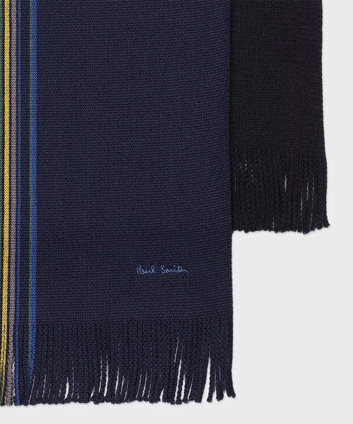 ハーフストライプ ラッセル マフラー【250421 RS】（マフラー）｜Paul