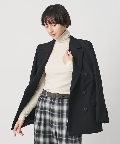 セール】18G フィットリブ タートルネック ニット（ニット/セーター