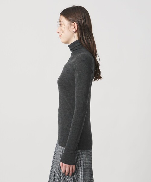 18G フィットリブ タートルネック ニット（ニット/セーター）｜UNITED