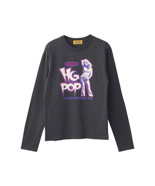 HYSTERIC GLAMOUR（ヒステリックグラマー）の「HG POP Tシャツ（Tシャツ/カットソー・レディース・ブラック/パープル/グレー・FREE）」の2枚目の写真