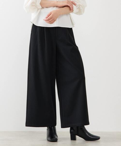 MELROSE claire（メルローズ クレール）の「【両面起毛＆フロッキードットアソートパンツ】（その他パンツ・レディース・オートミール/ベージュ/グレー/ブラック・2/3）」の2枚目の写真