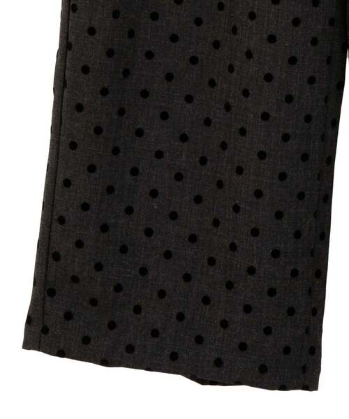 MELROSE claire（メルローズ クレール）の「【両面起毛＆フロッキードットアソートパンツ】（その他パンツ・レディース・オートミール/ベージュ/グレー/ブラック・2/3）」の13枚目の写真