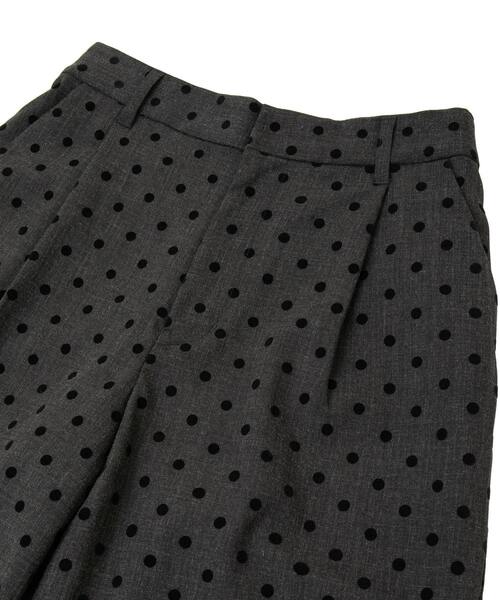 MELROSE claire（メルローズ クレール）の「【両面起毛＆フロッキードットアソートパンツ】（その他パンツ・レディース・オートミール/ベージュ/グレー/ブラック・2/3）」の16枚目の写真