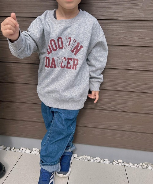 CERCA（チェルカ）の「lulunoix/ロゴトレーナー N15383（スウェット・キッズ・アイボリー/グレー/ピンク・110cm/120cm/130cm）」の2枚目の写真