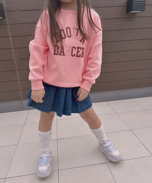 CERCA（チェルカ）の「lulunoix/ロゴトレーナー N15383（スウェット・キッズ・アイボリー/グレー/ピンク・110cm/120cm/130cm）」の3枚目の写真