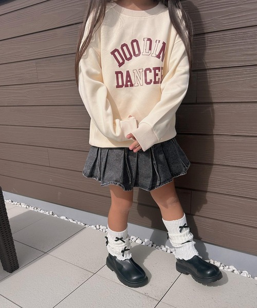 CERCA（チェルカ）の「lulunoix/ロゴトレーナー N15383（スウェット・キッズ・アイボリー/グレー/ピンク・110cm/120cm/130cm）」の4枚目の写真