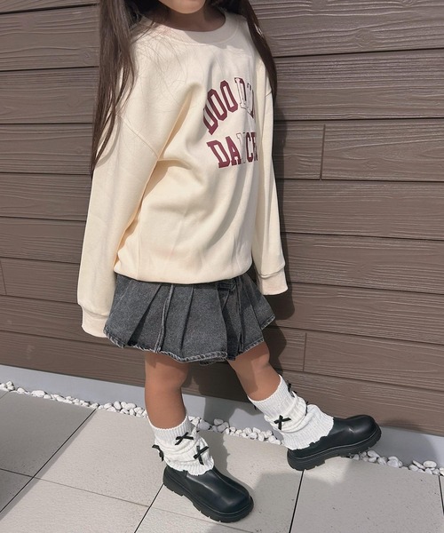 CERCA（チェルカ）の「lulunoix/ロゴトレーナー N15383（スウェット・キッズ・アイボリー/グレー/ピンク・110cm/120cm/130cm）」の5枚目の写真