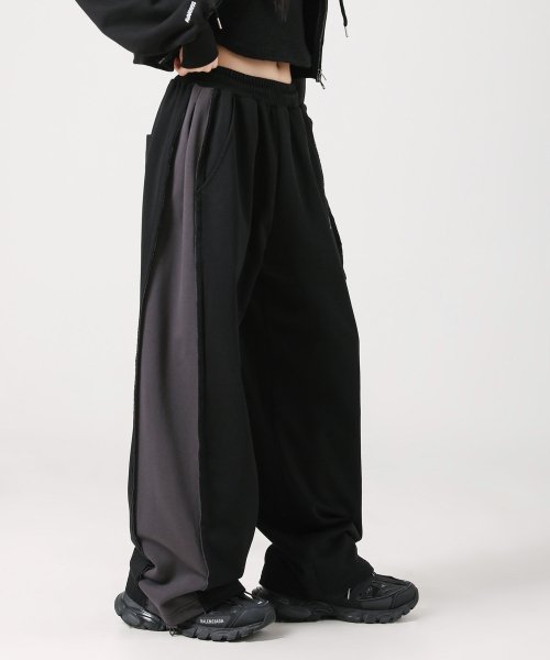 AVANDRESS(アバンドレス )の「Simon Side-color Pants DARK GREY(スウェットパンツ・レディース・ダークグレー・LARGE/MEDIUM/SMALL)」の2枚目の写真