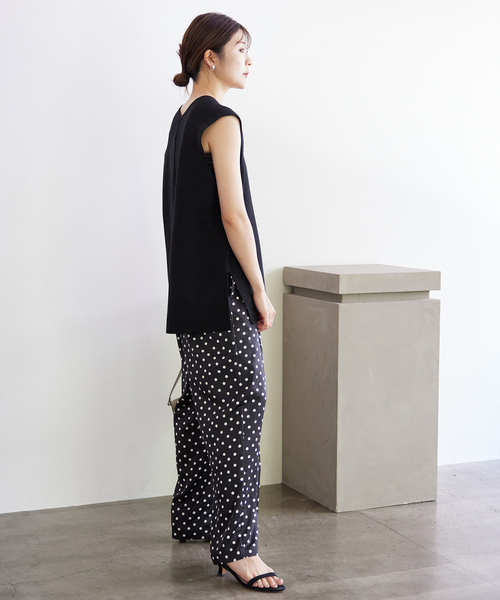 SLOBE IENA(スローブイエナ)の「《WEB限定/追加3》ダブルフェイスニットベスト(ベスト・レディース・ブラック・FREE)」の15枚目の写真