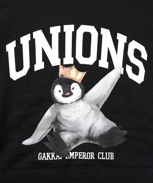 GAKKAI UNIONS(ガッカイユニオンズ)の「エンペラークラブ フードパーカー ブラック(パーカー・レディース・その他・LARGE/MEDIUM)」の5枚目の写真