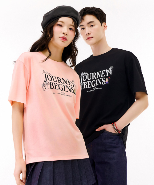 CHASECULT(チェイスカルト)の「ユニセックスレタリンググラフィック半袖Tシャツ-ピンク(Tシャツ/カットソー・メンズ・ピンク・90/95/105/100)」の2枚目の写真