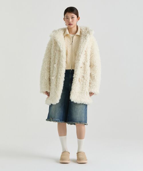 MUSINSA STANDARD WOMAN(ムシンサスタンダードウーマン)の「ウーマンズビッグブラシカットオフバミューダデニムパンツ【ラスティブルー】(デニムパンツ・レディース・その他・30/25/29/24/26/27/28)」の11枚目の写真
