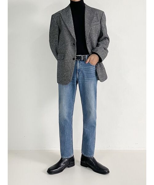 MUSINSA STANDARD（ムシンサスタンダード）の「[プレミアム] カシミヤ100 タートルネックニット [ネイビー]（ニット/セーター・メンズ・その他・SMALL/MEDIUM/LARGE/X-LARGE/XX-LARGE）」の10枚目の写真